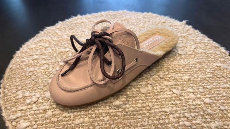 Pavement Boat Loafer Slip On Wool (26190-PAYASMALACEFUR-LIGHTROSE339) - UNO Knokke