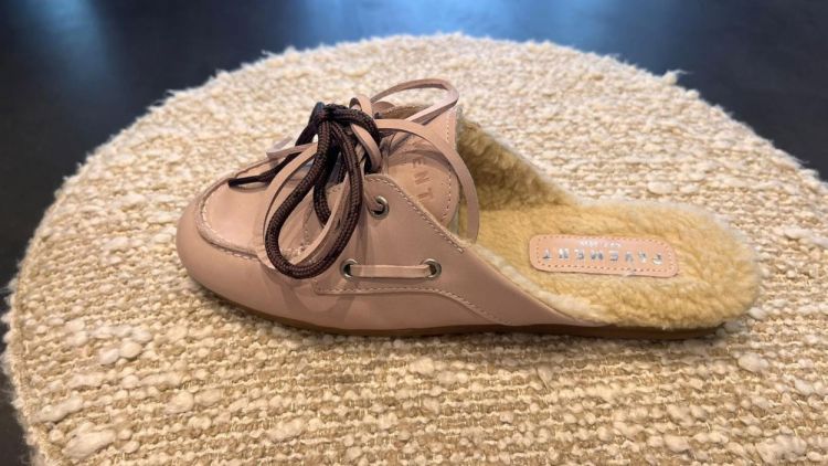 Pavement Boat Loafer Slip On Wool (26190-PAYASMALACEFUR-LIGHTROSE339) - UNO Knokke