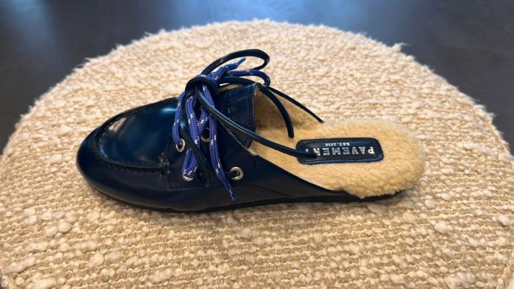 Pavement Boat Loafer Slip On Wool (26190-PAYASMALACEFUR-NAVYPOLIDO994) - UNO Knokke