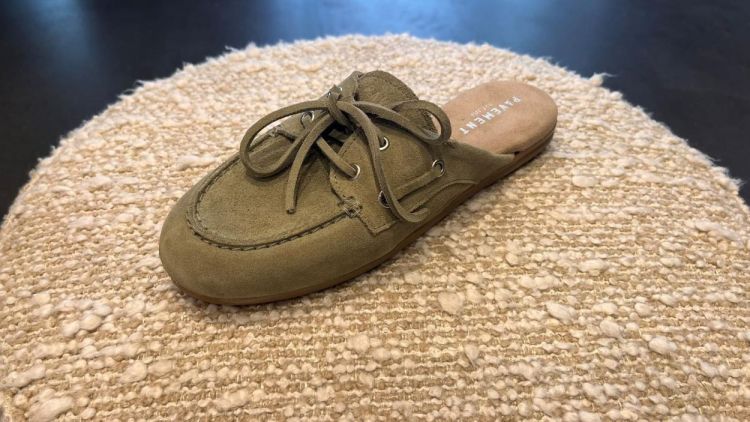 Pavement Boat Loafer Suede Slip On (25228-1-PAYASMALACE-OLIVEGREEN1001) - UNO Knokke