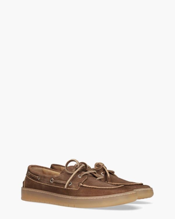 POSA Boat Loafer Suede Bruched (PM50BOATLOAFERBRUSHED-BROWN200) - UNO Knokke