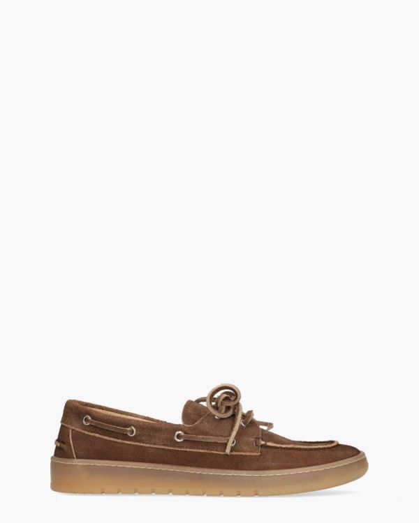 POSA Boat Loafer Suede Bruched (PM50BOATLOAFERBRUSHED-BROWN200) - UNO Knokke