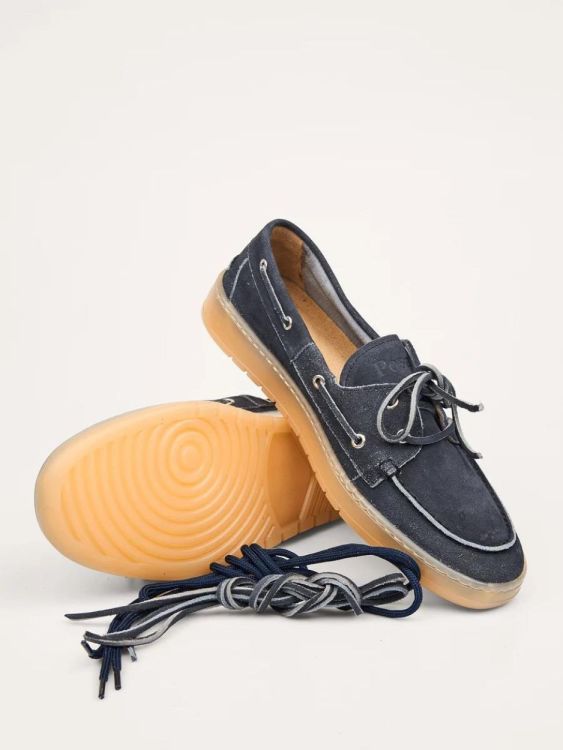 POSA Boat Loafer Suede Bruched (PM50BOATLOAFERBRUSHED-NAVY404) - UNO Knokke
