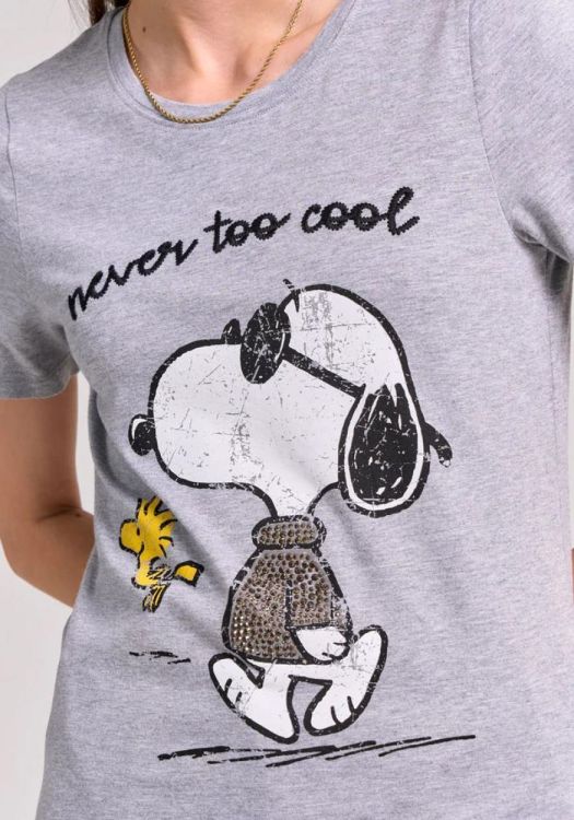 Princess Goes Hollywood T-Shirt Used Snoopy Studs (251-822961-1743CASTORGREY) - UNO Knokke