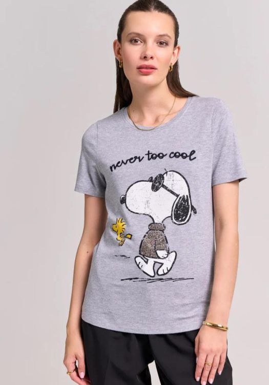 Princess Goes Hollywood T-Shirt Used Snoopy Studs (251-822961-1743CASTORGREY) - UNO Knokke