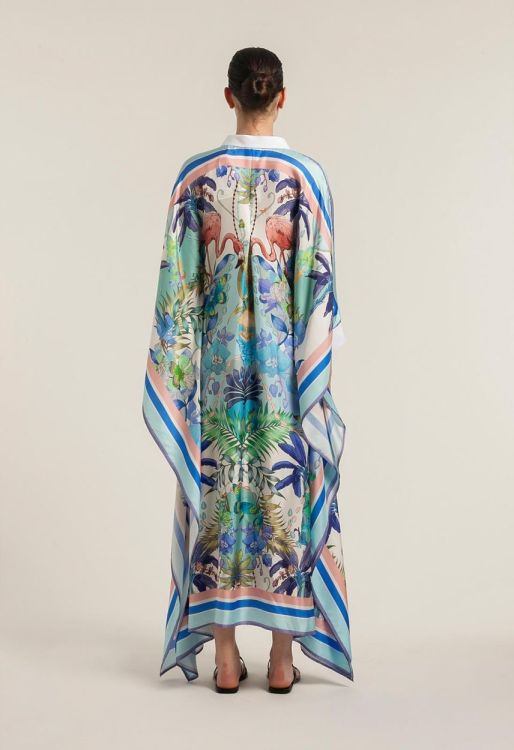 Sara Roka Dress Silk Flamingo (KAFKA-S1Q7163-545) - UNO Knokke