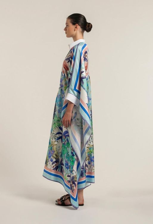 Sara Roka Dress Silk Flamingo (KAFKA-S1Q7163-545) - UNO Knokke