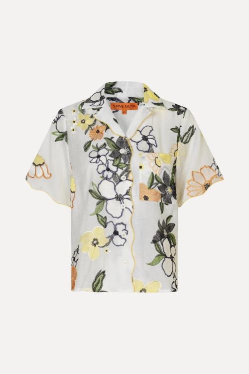 Stine Goya Blouse Embroided Flower (S0272133-WILDFLOWER) - UNO Knokke