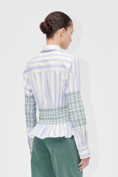 Stine Goya Blouse Stripe Smogdetail (S0242367-PASTELSTRIPES) - UNO Knokke