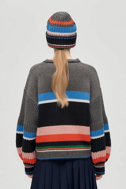 Stine Goya Sweater Crewneck Wool (K0532421-CHUNKYSTRIPES) - UNO Knokke
