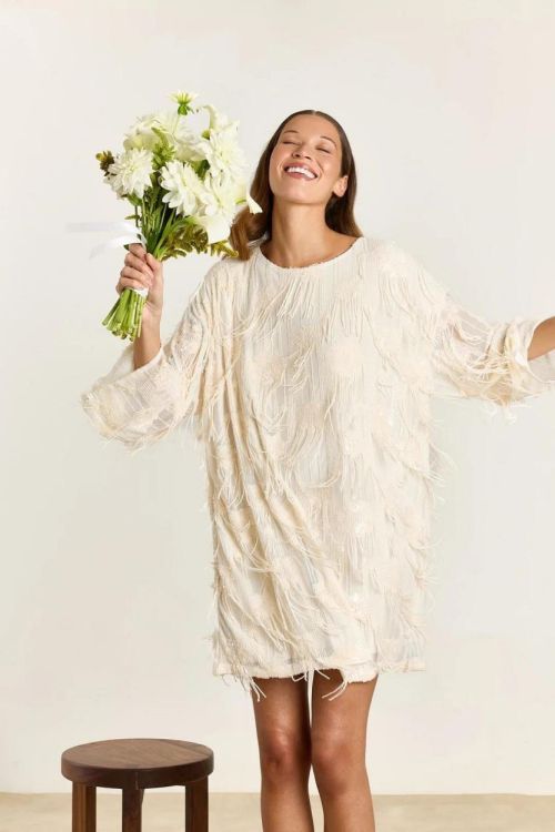 Studio Clique Dress Sequence (VIOLET-CREAM) - UNO Knokke