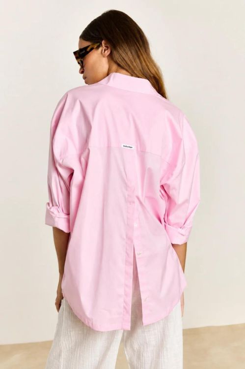 Studio Clique Shirt Fine Check (LULU-POPPYPINK) - UNO Knokke