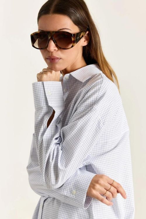 Studio Clique Shirt Fine Check (LULU-BLUECHECK) - UNO Knokke