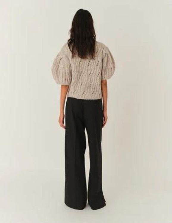 The Garment Pull Crochet Short Sleeve (21468-TAUTEMELANGE619) - UNO Knokke