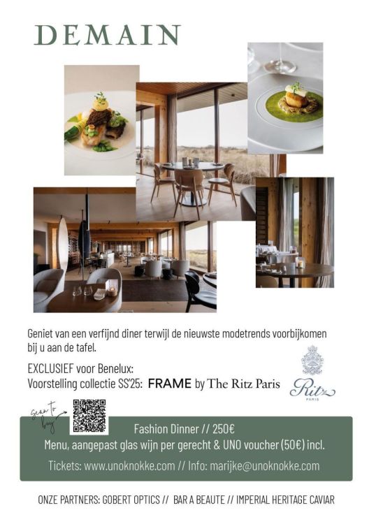 UNO Fashion Dinner Demain (Fashion Dinner 06/12) - UNO Knokke