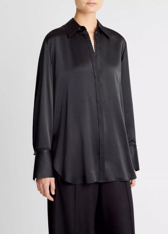 Vince Blouse Embroided Cuff (V133313145-001BLK) - UNO Knokke
