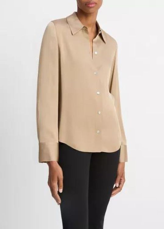 Vince Blouse Silk Buttondown (V126113127-245FAW) - UNO Knokke