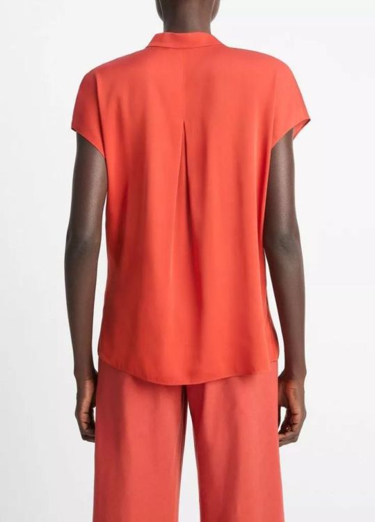 Vince Blouse Silk Capsleeve (V125613118-630BRR) - UNO Knokke