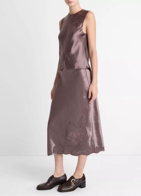 Vince Skirt Satin Flower (V133731071-548SMB) - UNO Knokke