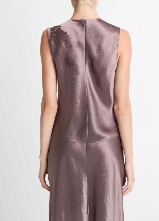 Vince Top Satin Flower (V133713147-548SMB) - UNO Knokke