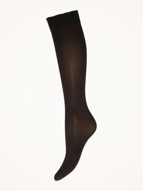 Wolford2 Kniekous (30923-12VELVETDELUXE50KNEEHBLACK7005) - UNO Knokke