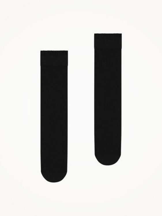 Wolford2 Kniekous (30923-12VELVETDELUXE50KNEEHBLACK7005) - UNO Knokke