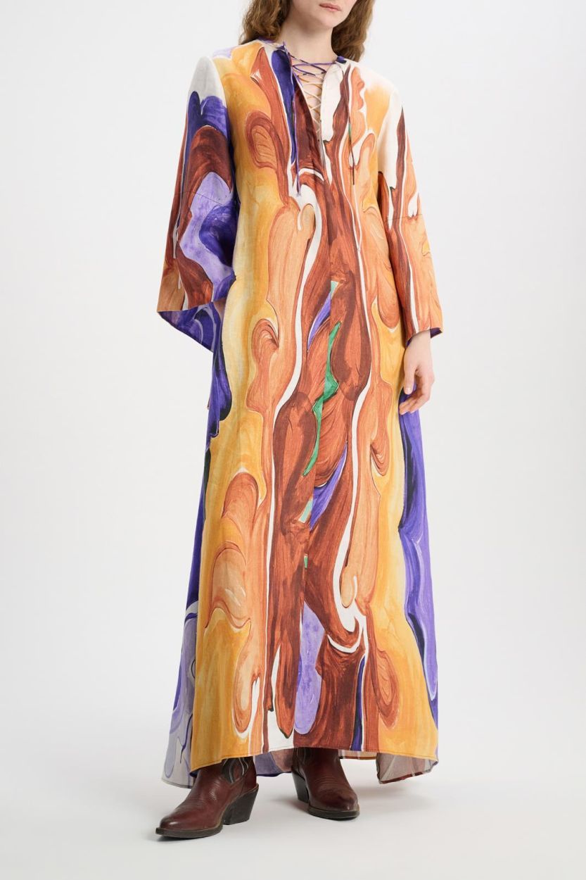 Dorothee Schumacher Dress Aquarel Flame (548904-062) - UNO Knokke